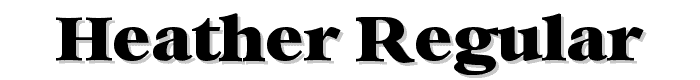 Heather Regular font
